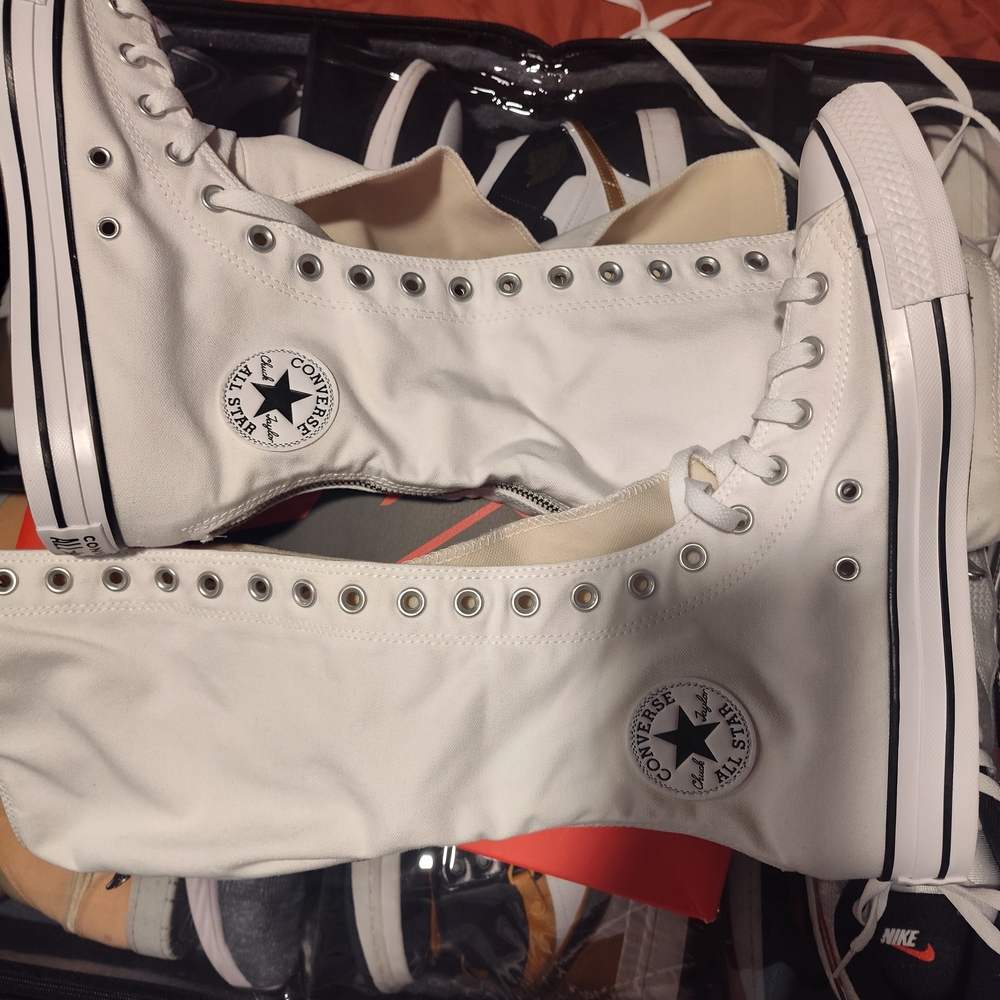 Converse White High-Top Sneakers